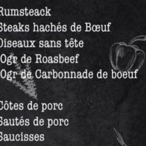 colis bœuf et porc   4 personnes