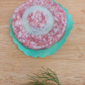 steak haché aux oignons +/-150gr